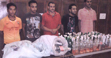 القبض على 7 أشخاص وبحوزتهم 110 زجاجات مولوتوف بروض الفرج
