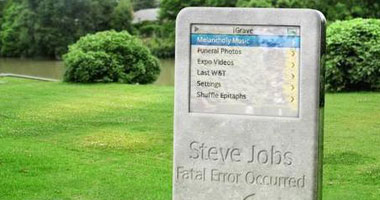 قبر ستيف جوبز على شكل "أيبود" 