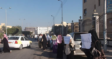 وقفة لطلاب الإخوان بجامعة كفر الشيخ لنصرة غزة