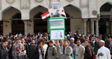 وقفة لدعاة الأزهر بميدان التحرير حداداً على روح شهيد دار الإفتاء عماد عفت