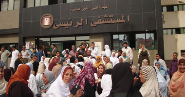 وقفة احتجاجية لممرضات مستشفى دمنهور التعليمى
