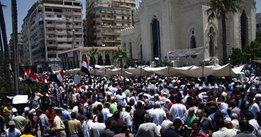 مظاهرة ضد روابط الألتراس بساحة القائد إبراهيم بالإسكندرية