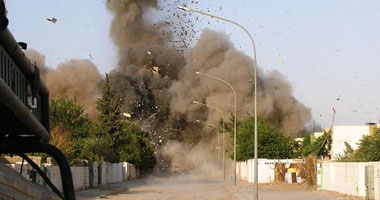 إرهابيون يطلقون قذائف صاروخية على معسكر الأحراش فى رفح