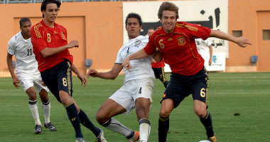 شباب مصر مع إسبانيا وديا للمرة الثانية