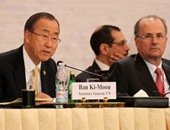 بان كى مون: الأمم المتحدة ستستمر فى دعم حكومة التوافق الوطنى بفلسطين