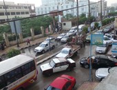 كثافات مرورية بشوارع وميادين القاهرة و الجيزة بسبب هطول الأمطار
