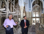 بالصور.. محافظ البحيرة يتفقد أعمال ترميم مسجد التوبة بدمنهور