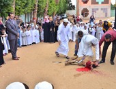 بالفيديو .. مدرسة النيل جاردن تحتفل مع طلابها بعيد الأضحى بذبح الأضحية