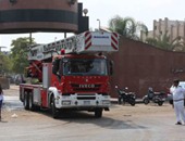6 سيارات إسعاف بمحيط حريق محطة كهرباء شمال القاهرة