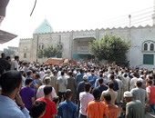الآلاف من أهالى حصة الغنيمى بكفر الشيخ يشيعون جنازة شهيد تفجير العريش