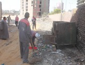 حملات نظافة لإزالة المخلفات بحى شرق مدينة الفيوم
