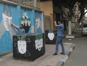 السفارة السويسرية بالقاهرة تنظم مشروع "رسم جرافيتى" على حوائطها