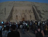 بدء التوافد على معبد أبو سمبل لمشاهدة "تعامد الشمس" على وجه رمسيس