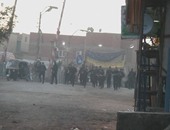 الأمن يفرق مظاهرة إخوانية قطعت الطريق الزراعى والسكة الحديد ببنى سويف