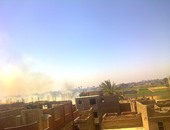 اشتعال النيران فى منزل مكون من 3 طوابق بإحدى قرى العياط بالجيزة