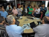 صحفيو المصرى اليوم ينظمون وقفة داخل الجريدة ضد الإدارة