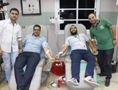 حملة مرشح "المصريين الأحرار" تتبرع بالدم لصالح المرضى فى بندر المنيا 