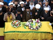 بالصور.. حزب الله يشيع قائدا عسكريا قتل فى سوريا