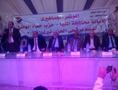 مؤتمر جماهيرى حاشد لحزب حماة الوطن لدعم مرشحيه فى المنيا