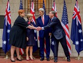 بالصور.. وزيرتا الخارجية والدفاع الأستراليتان فى ضيافة كيرى وآشتون فى بوسطن