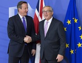 بالصور.. رئيس المفوضية الأوروبية يستقبل ديفيد كاميرون فى بروكسل