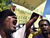 بالصور.. مظاهرات فى هايتى للمطالبة بمكافحة انتشار وباء الكوليرا
