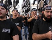 بالصور..تظاهرالعشرات من حزب التحرير اللبنانى تنديدا بغارات روسيا على سوريا