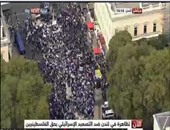 بالفيديو..الآلاف يتظاهرون فى لندن تنديداً بالتصعيد الإسرائيلى ضد الفلسطينيين