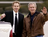 الجارديان تنشر نص مكالمة جورج بوش وتونى بلير ليلة غزو العراق