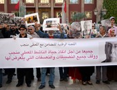 بالصور.. متظاهرون فى الرباط للتضامن مع مضرب عن الطعام احتجاجا على السلطات
