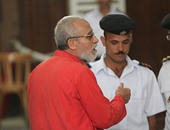 بدء جلسة إصدار الحكم فى طعن محمد بديع و38 آخرين فى "غرفة عمليات رابعة" 