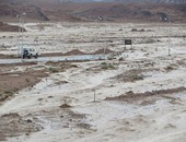 فتح الطرق بوسط سيناء بعد تعطله بسبب مياه السيول والأمطار