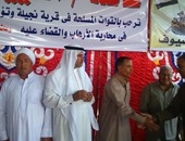بالصور.. أهالى شمال سيناء يؤكدون دعمهم للقوات المسلحة فى مؤتمر جماهيرى ببئر العبد