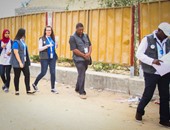 بالصور.. البعثة الدولية لمراقبة الانتخابات تتفقد مدرسة فاطمة الزهراء فى كرداسة