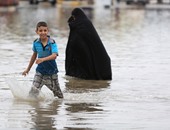 مقتل طفلة جرفتها السيول بعد أمطار غزيرة خلفت أضرارا فى العراق