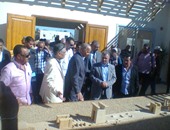  بالصور.. وزير الآثار يفتتح آخر مراحل إنقاذ معبد هيبس بالوادى الجديد