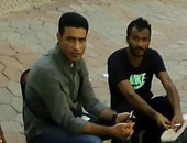 إبراهيم سعيد يدخن "السجائر" خلال تدريب جولدى