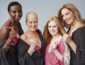 ناجيات من سرطان الثدى يشاركن فى حملة دعائية للملابس الداخلية للتوعية بالمرض