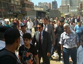 محافظ الإسكندرية يشرف على إزالة إشغالات شارع المعهد الدينى