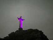 ظهور تمثال المسيح بالبرازيل باللون الوردى للتوعية بخطر سرطان الثدى