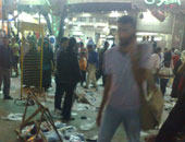 بالفيديو.. عشرات المصابين فى الهجوم المسلح على سوق المنصورة التجارى