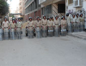 قوات الأمن تفض مظاهرات أهالى قتيل أمام قسم ثانى طنطا