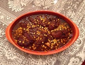 طريقة تحضير طاجن اللحم "المغربى" بالحمص والصلصلة