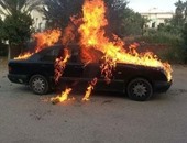 مجهولون يحرقون سيارة راعى كنيسة الواسطى شمال بنى سويف
