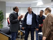 بالصور..الإعلامى عمرو الليثى يزور المقر الجديد لـ"اليوم السابع"
