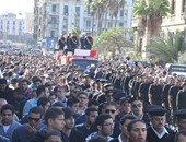 جنازة عسكرية فى الإسكندرية لأربع ضباط لقوا مصرعهم بالطريق الصحراوى
