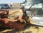إصابة 11 طالبة فى حادث تصادم سيارتين بمركز أبو المطامير فى البحيرة