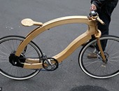 بالصور.. دراجة كهربائية مصنوعة من الخشب