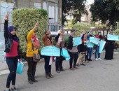 طالبات حملة "مجندة مصرية" ينهين وقفتهن بعين شمس بتعظيم سلام للجيش