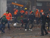 القبض على 55 شخصا فى تظاهرة مناهضة للتطرف فى بروكسل